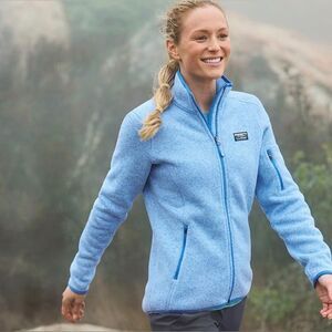 L.L.Bean Sweater Fleece Full-Zip Jacket Small Tall